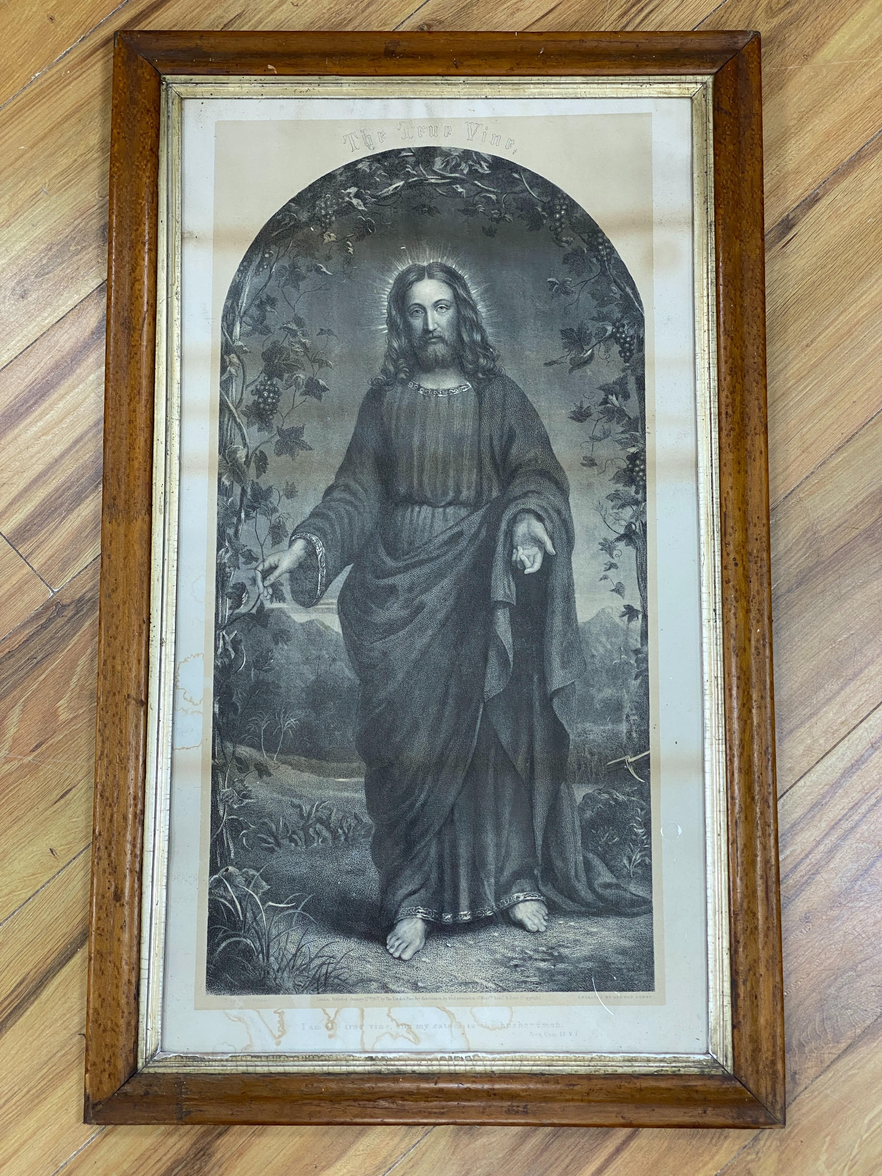 'The True Vine', framed print